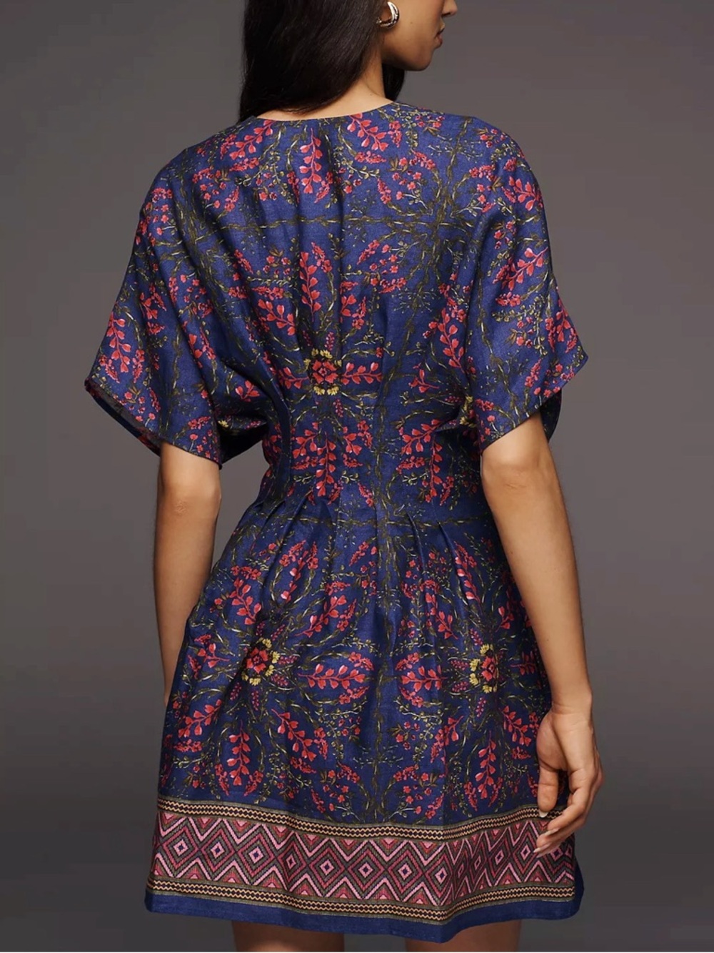 Anthropologie / The Tobie Linen Mini Shirt Dress - Picture 3 of 6